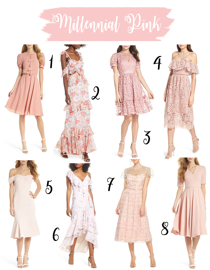 Millennial pink dresses for every occasion