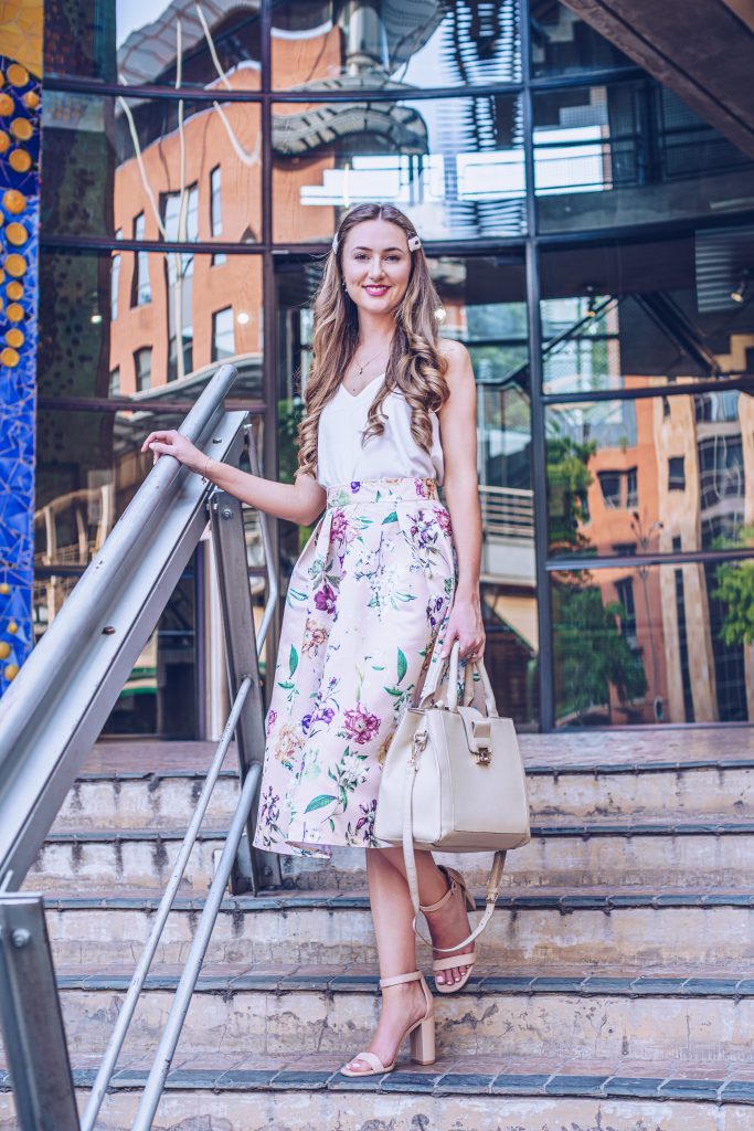 My undying love for a floral midi skirt